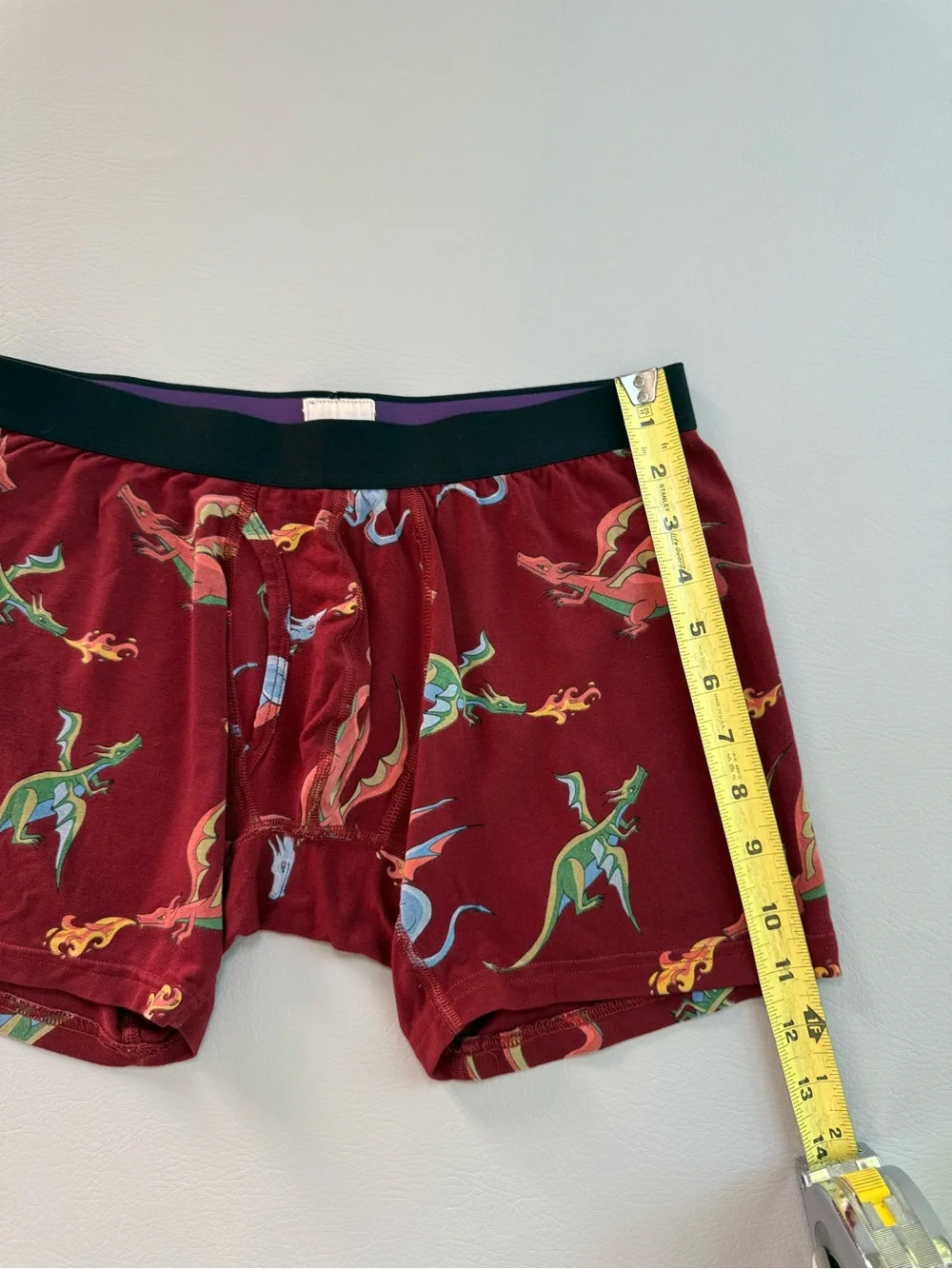 MeUndies UltraModal Core Trunk Shorts Fired Up Dragons Size Medium